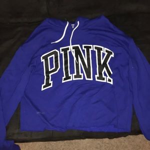 CROPPED PINK HOODIE